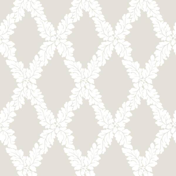 The Wallpaper Company 56 sq. ft. Neutral Suede Acorn Wallpaper