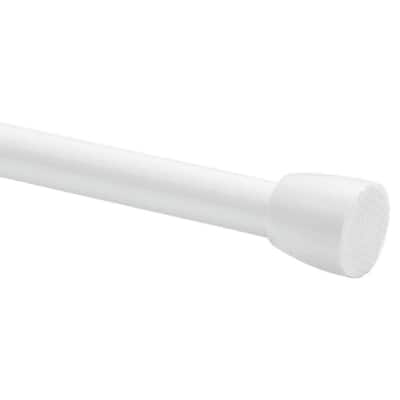 28 in. - 48 in. Tension Curtain Rod in White