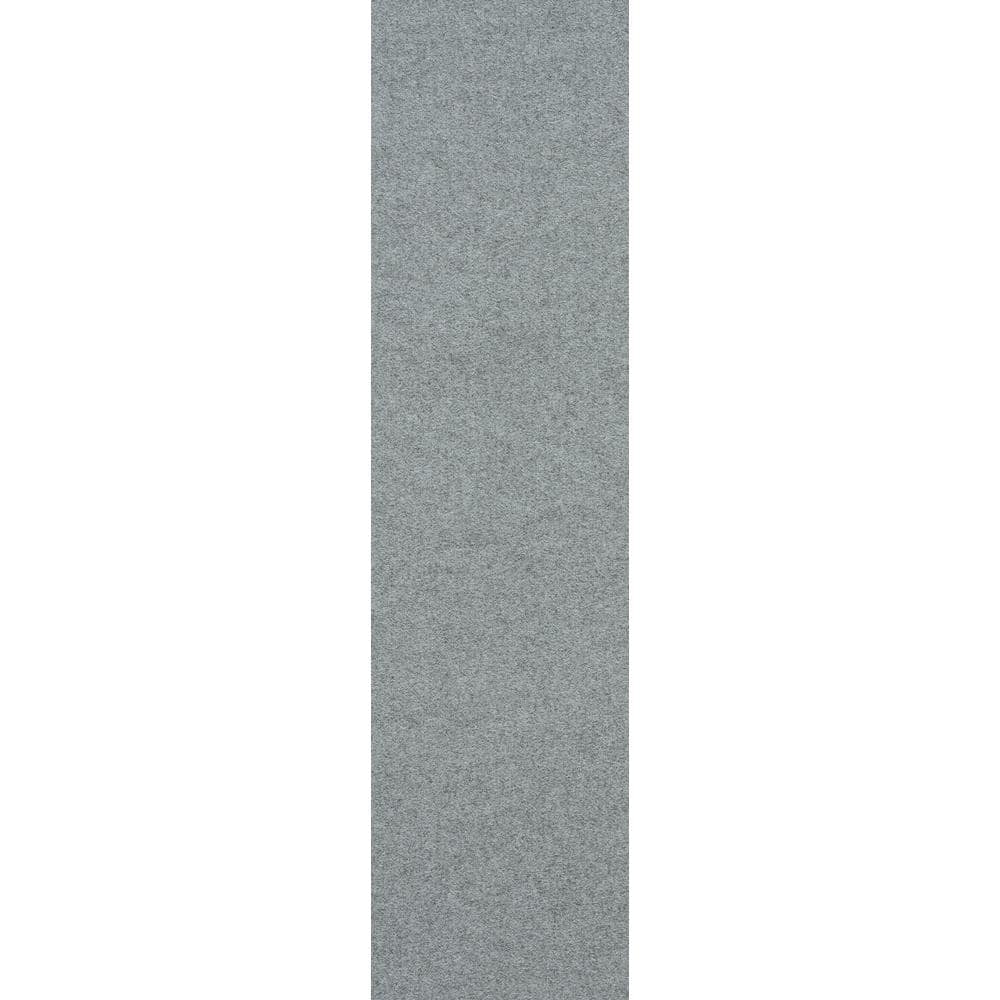 Foss Blue Commercial/Residential 9 in. x 36 in. Peel and Stick Carpet ...