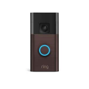 Battery Doorbell with Head-to-Toe HD Video, Live View with 2-Way Talk, and Motion Detection and Alerts - Venetian Bronze