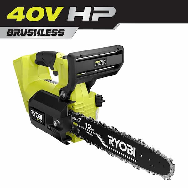 RYOBI 40V HP Brushless 14 Battery Chainsaw W/Extra Chain, Biodegradable