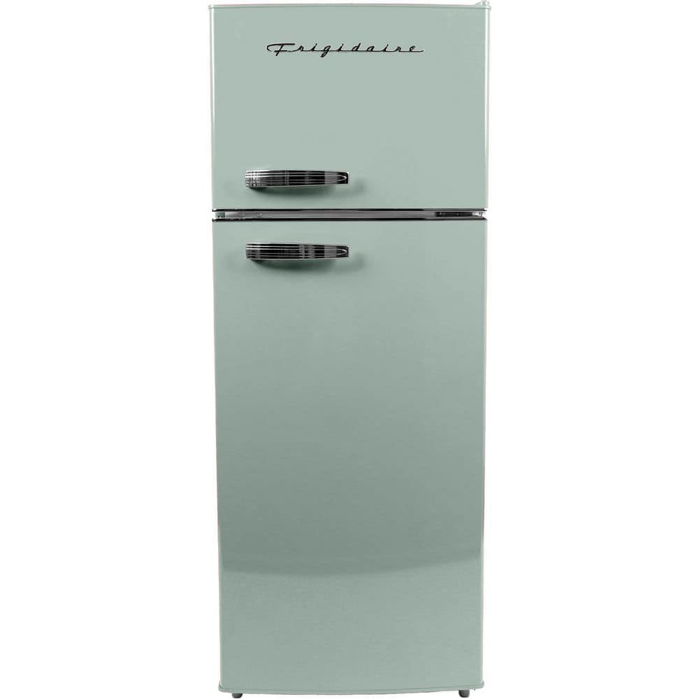 Frigidaire 7.5 cu. ft. Retro Mini Fridge in Mint with Top Freezer