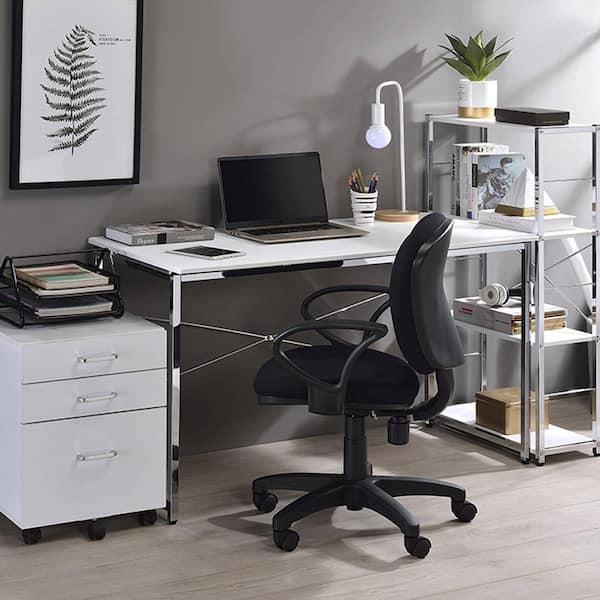 white colour desk