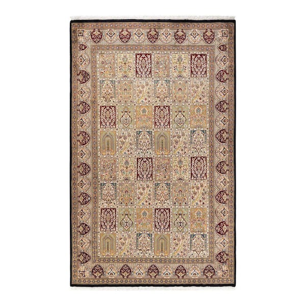 Mogul Traditional Orange 5 ft. 10 in. x 9 ft. 7 in. Oriental Area Rug