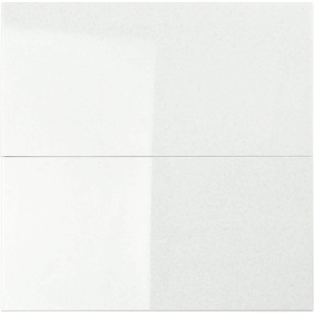 Lucid White 6" x 12" Polished Marble Nanoglass Subway Tile