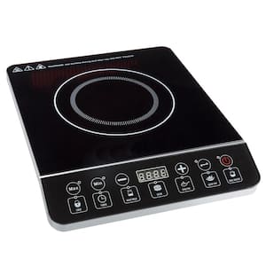 True Induction True Induction TI-1B 12 in. Single Element Black Induction  Glass-Ceramic Cooktop 1750W 858UL Certified TI-1B - The Home Depot