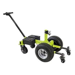 7500 Pound Capacity Electric Trailer Dolly with Pnuematic Tires, Green