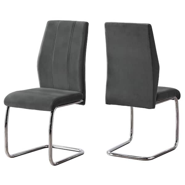 Unbranded Dark Grey Dining Chair (2-Piece)