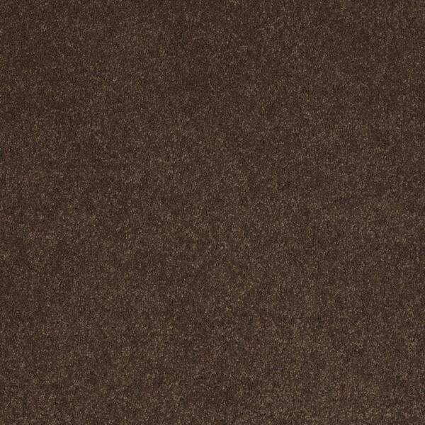 SoftSpring Carpet Sample - Miraculous II - Color Buckskin Texture 8 in. x 8 in.
