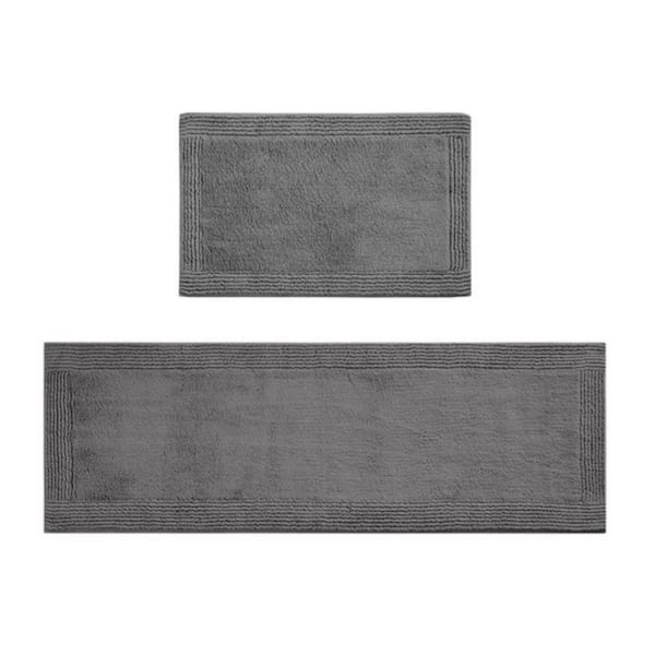 2 X 3 Gray Solid Color Washable Area Rug