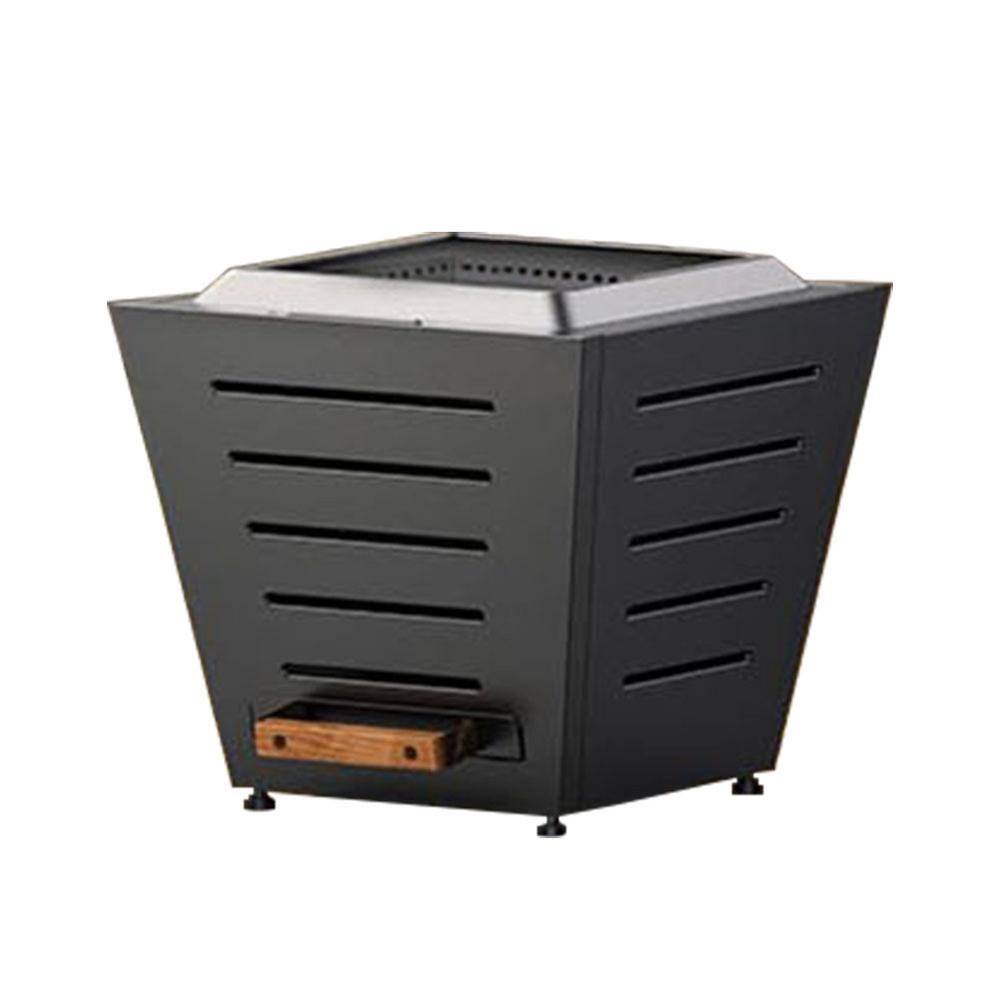20 in. Black Stainless Steel Wood Burning Outdoor Smokeless Fire Pit Firepl