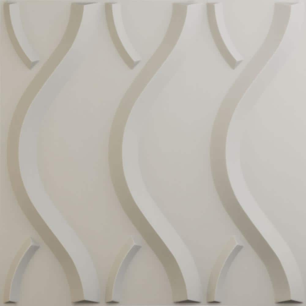 Ekena Millwork 19-5/8-in W x 19-5/8-in H Nexus EnduraWall Decorative 3D  Wall Panel Satin Blossom White WP20X20NXGBW - The Home Depot