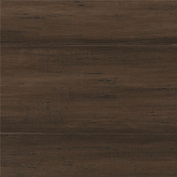 Home Decorators Collection Hand Scraped Strand Woven Mushroom 3/8 in. T x 5-1/8 in. W x 72-7/8 in. L Engineered Click Bamboo Flooring