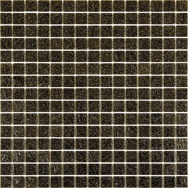 Apollo Tile Dune Glossy Peanut Brown 12 in. x 12 in. Glass Mosaic Wall and Floor Tile (20 sq. ft./case) (20-pack)