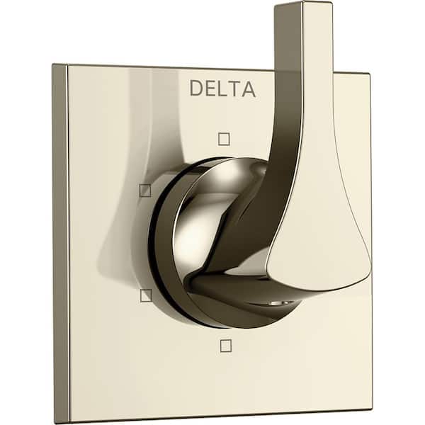 Delta Zura 1-Handle 6-Setting Diverter Valve Trim Kit in Polished Nickel (Valve Not Included)
