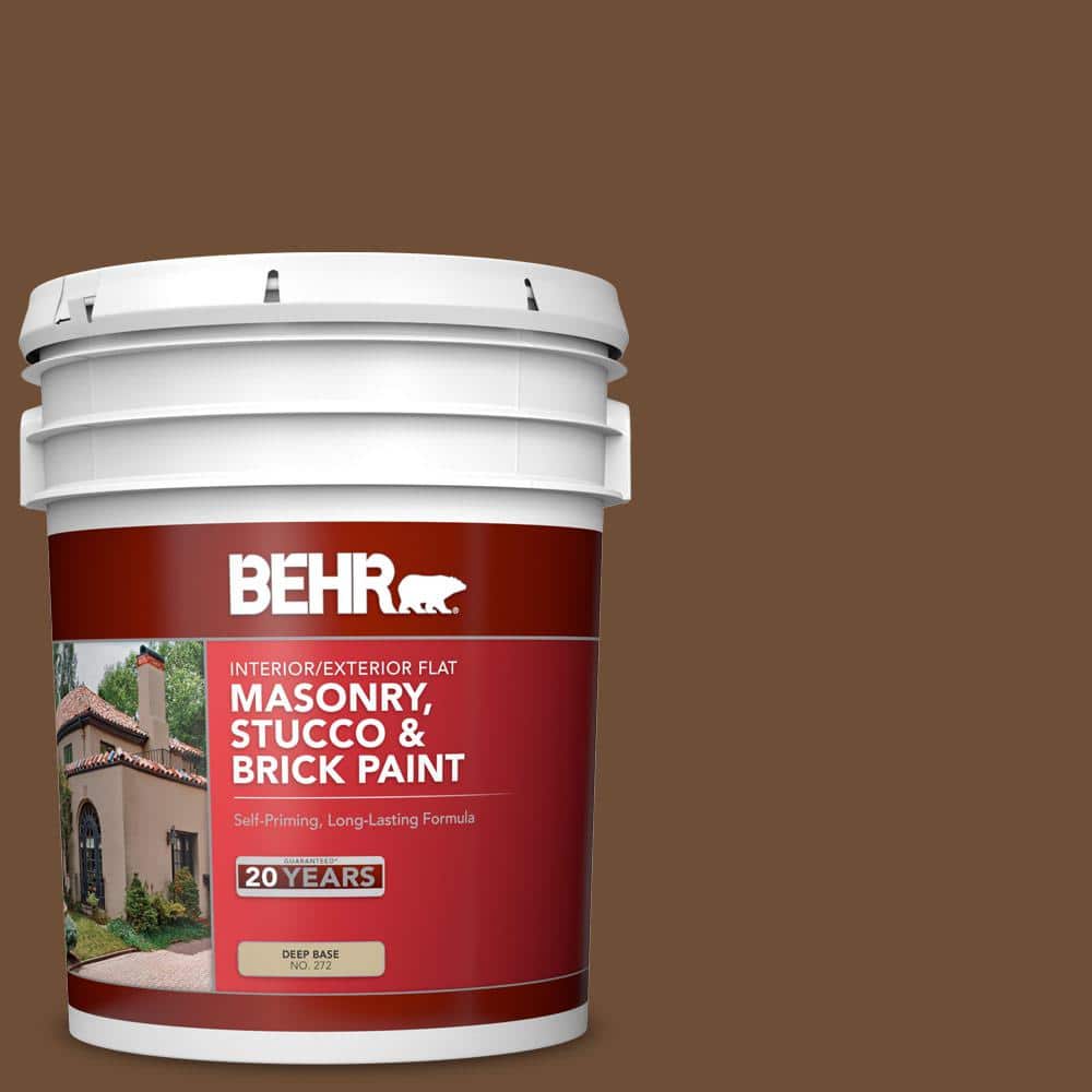 5 gal. #PPU4-20 Ancient Root Flat Interior/Exterior Masonry, Stucco and Bri