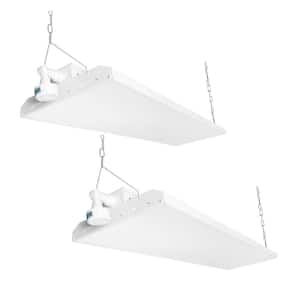 2-Pack 4 ft. 1000-Watt Equivalent 40,500 Lumens Integrated LED Dimmable High Bay Light With Motion Sensor, 5000K