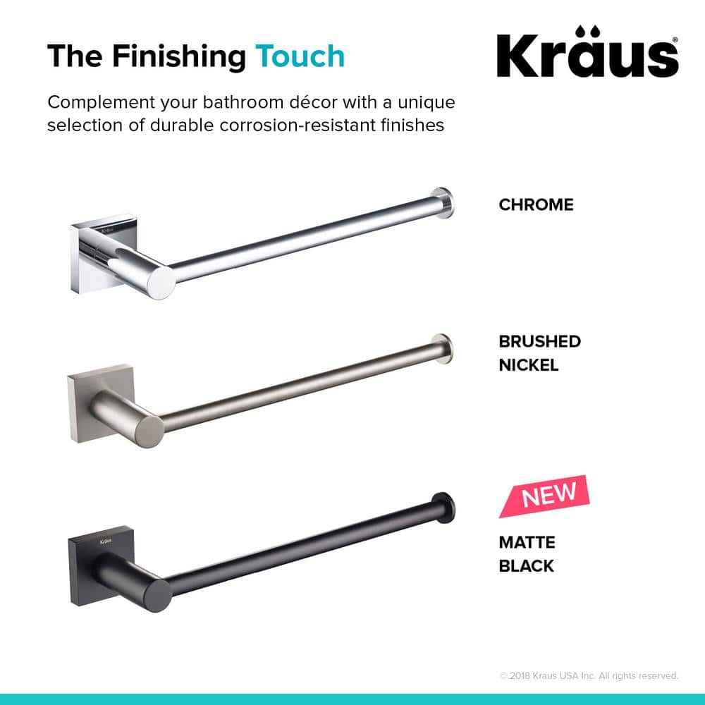 Ventus Chrome 10.5" Wall Mounted Towel Bar