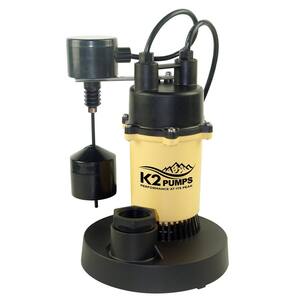 1/2 HP Aluminum Sump Pump with Direct-In Vertical Switch