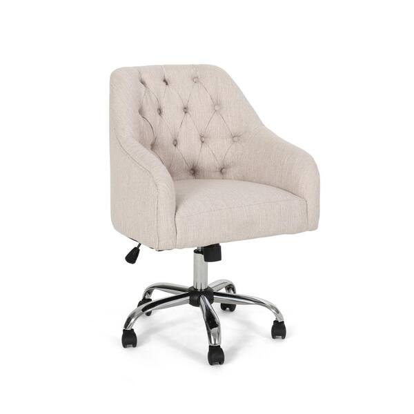 Linon Home Decor Barnes Cream Sherpa Upholstered 17 in. - 21 in. Adjustable  Height Office Chair THD02669 - The Home Depot