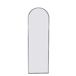Black 22 in. W x 65 in. H Arch Stand Full-Length Mirror for Bathroom, Bedroom, Entryway