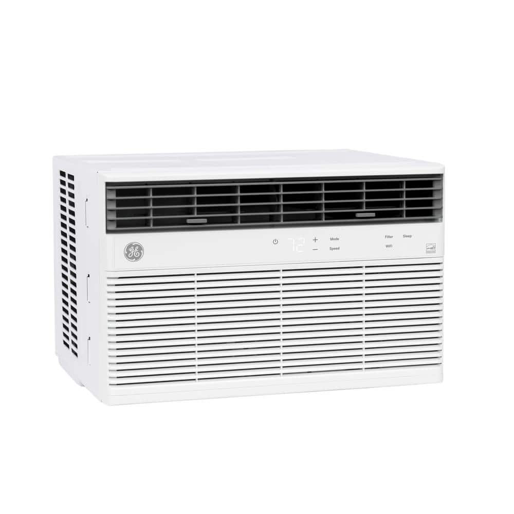 GE 12,000 BTU 115 -Volts Window Air Conditioner Cools 550 Sq. Ft. with SMART technology, ENERGY STAR and Remote in White -  AHTK12AA