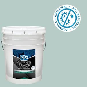 5 gal. PPG1143-3 Sea Sprite Semi-Gloss Antiviral and Antibacterial Interior Paint with Primer