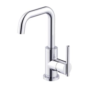Parma 1-Handle Deck Mount Bathroom Faucet with Metal Touch Down Drain in Chrome