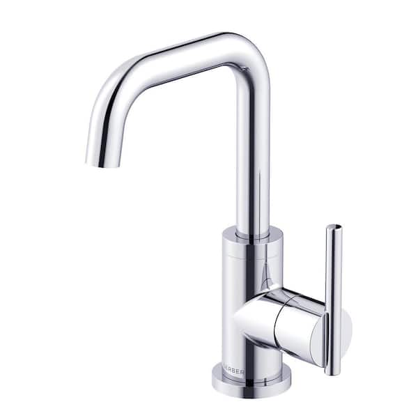 Gerber Parma 1-Handle Deck Mount Bathroom Faucet with Metal Touch Down Drain in Chrome