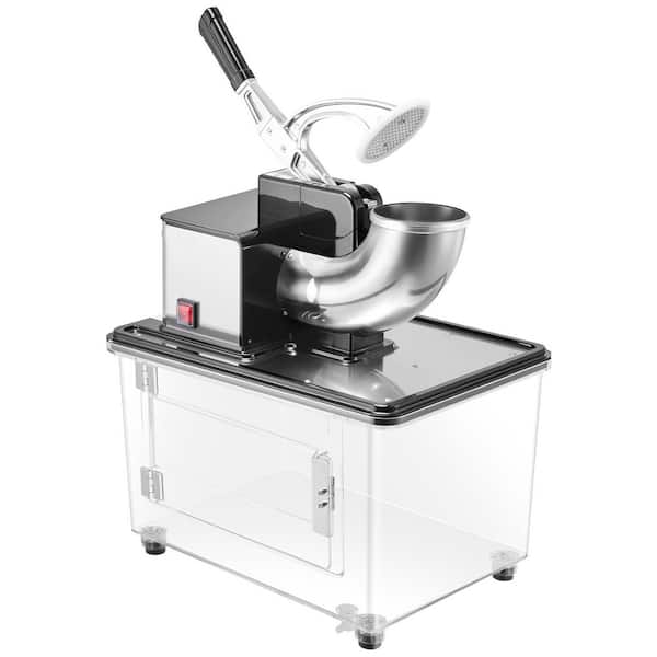 Commercial Ice Crusher, 4-Blade 2000RPM Shaver, 661lbs. /hr, 11Gal Ice Box, 1408 oz. Stainless Steel Snow Cone Machine