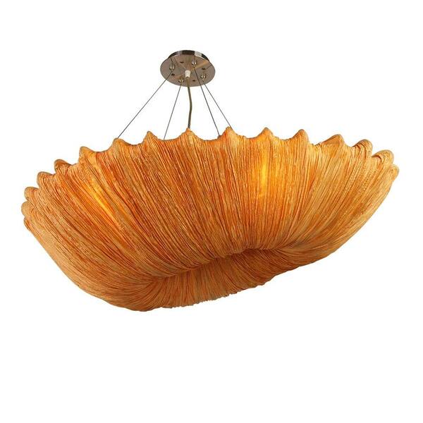 Filament Design Xavier 4-Light Ceiling Orange Incandescent Flush Mount