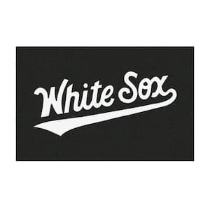 Chicago White Sox Black 1.5 ft. x 2.5 ft. Starter Area Rug