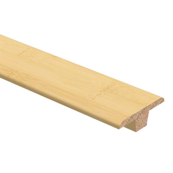Zamma Horizontal Bamboo Natural 3/8 in. Thick x 1-3/4 in. Wide x 94 in. Length Hardwood T-Molding