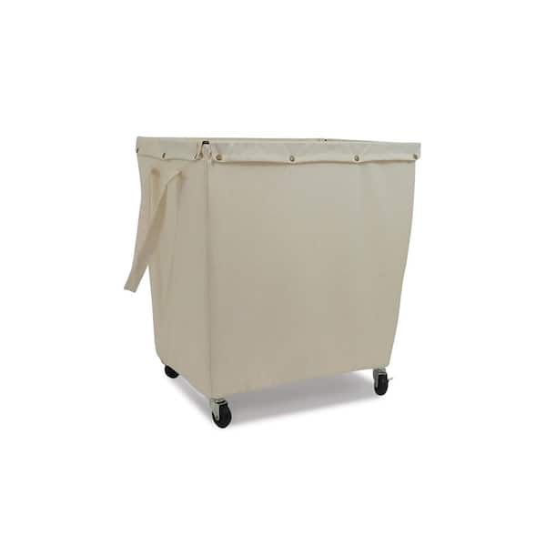 HOMZ Commercial Canvas Hamper with Casters