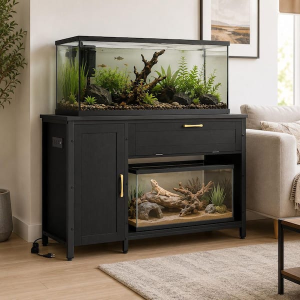55 gallon fish tank with stand and accessories 55g combo – Nature Aquariums USA 30 gallon tanks Hlivelood Farmhouse 55-75 Gallon Fish