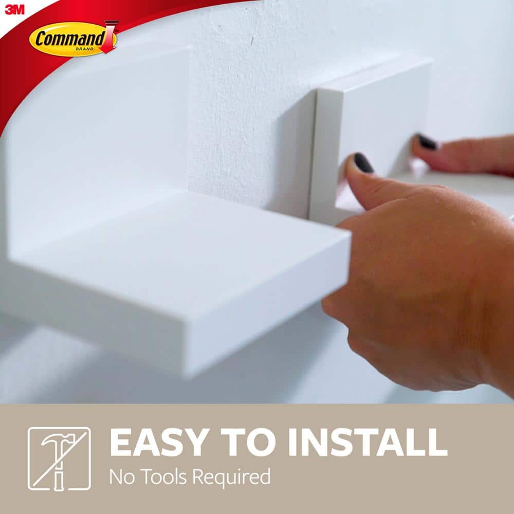 Quartz Plastic Wall Mountable Display Ledges, 4" x 3.5"