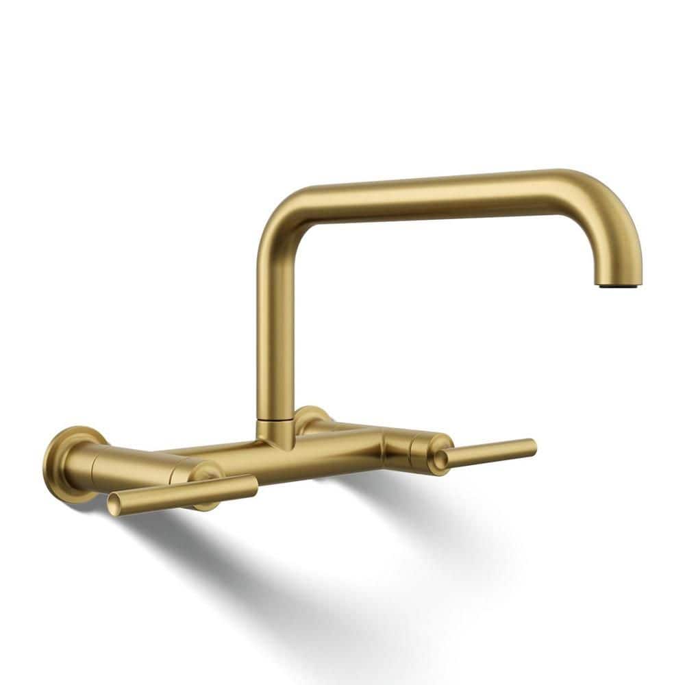 Purist 2 Handle Bridge Kitchen Faucet in Vibrant Brushed Moderne Brass price history on PriceWatchPro