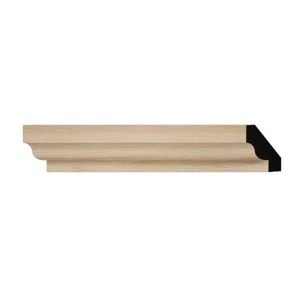 Ekena Millwork WM60 1.06 in. D x 1.41 in. W x 6 in. L Wood (White Oak) Crown Moulding Sample