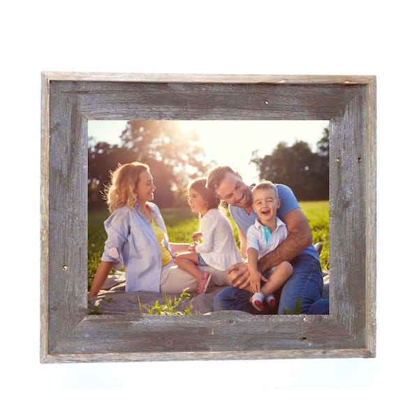 Barnwood USA Rustic Farmhouse Canvas Series 12 in. x 12 in. Weathered Gray Floating Wood Frame
