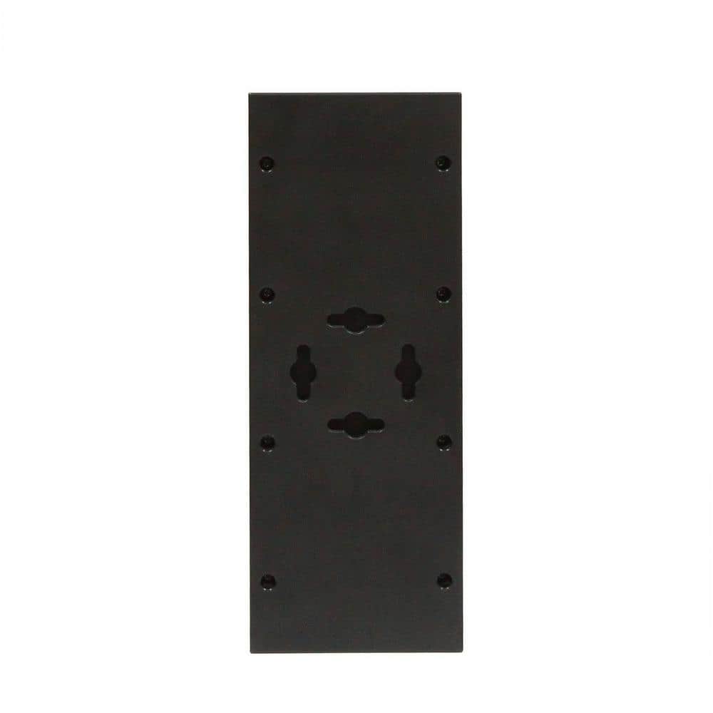 Black Dual-Direction Solar LED Outdoor Wall Sconce