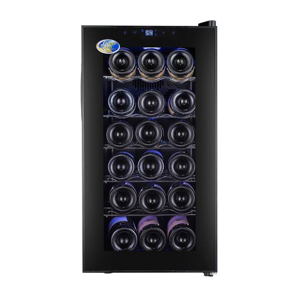Black 5320 Electro Boss 18 Bottle Thermoelectic Wine Cooler Beverage Refrigerator 