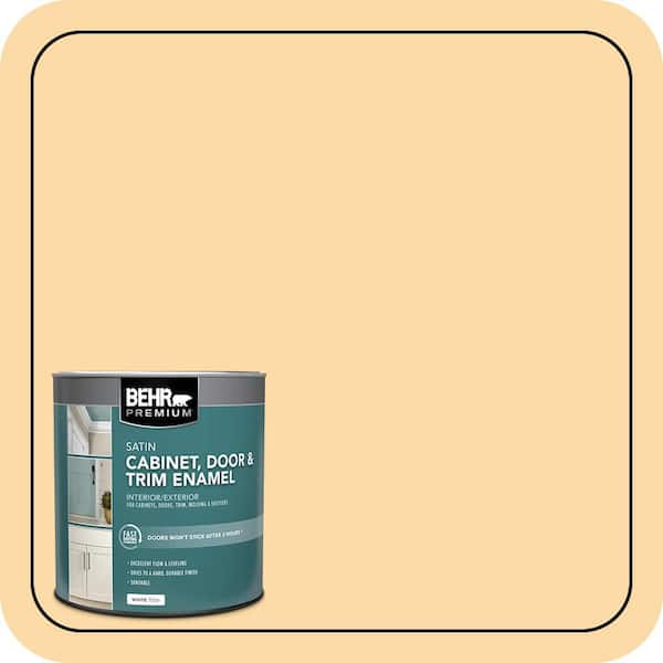 1 qt. #M290-3 Corn Stalk Satin Enamel Interior/Exterior Cabinet, Door & Trim Paint