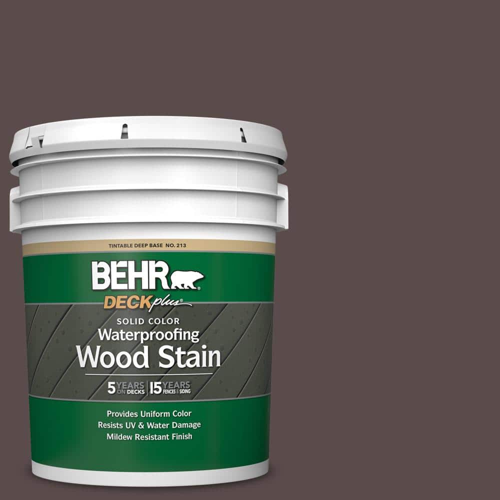 5 gal. #HDC-AC-07 Oak Creek Solid Color Waterproofing Exterior Wood Stain