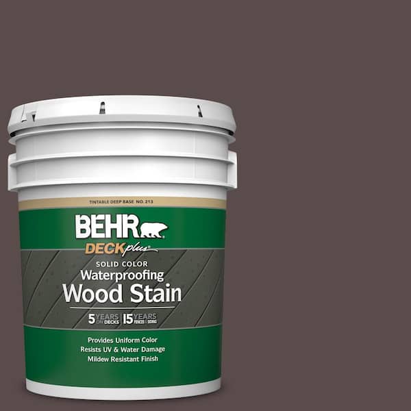 5 gal. #HDC-AC-07 Oak Creek Solid Color Waterproofing Exterior Wood Stain