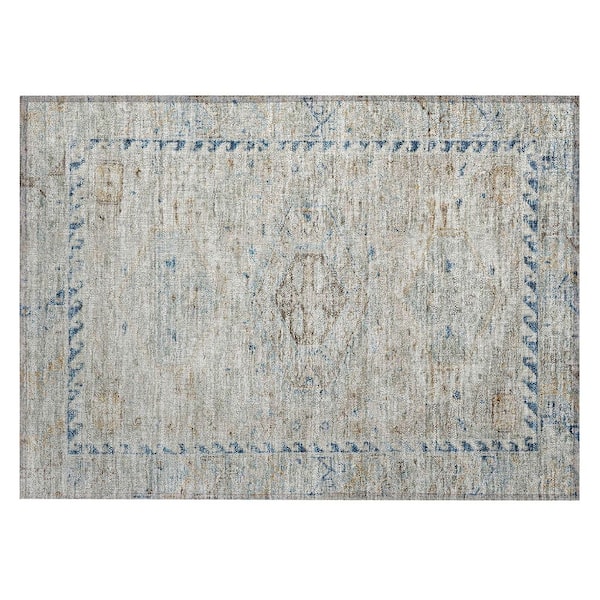 Chantille Machine Washable Indoor/Outdoor Abstract ACN2357 Linen 2 ft. x 3 ft. Accent Rug