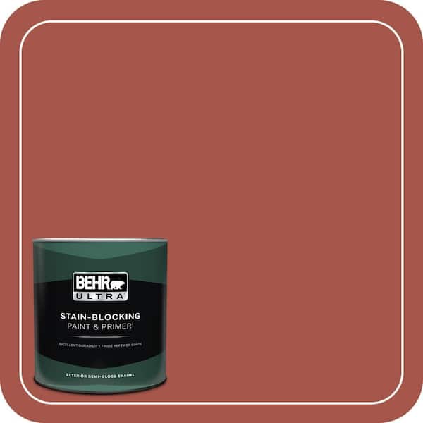 BEHR ULTRA 1 qt. #ECC-62-3 Volcanic Semi-Gloss Enamel Exterior Paint & Primer