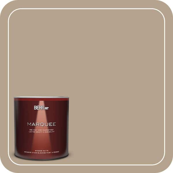 BEHR MARQUEE 1 qt. #ECC-53-2 Wild Rye Matte Interior Paint & Primer