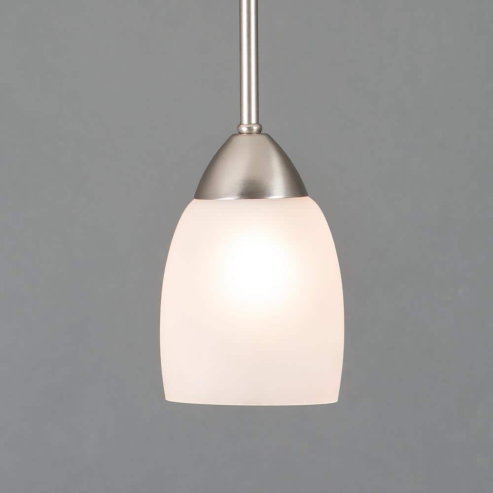 Yosemite Home Decor Mirror Lake 1-Light Brushed Nickel Mini