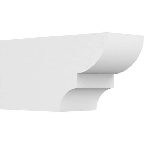 Ekena Millwork 6 in. x 8 in. x 16 in. Ridgewood PVC Rafter Tail Brace