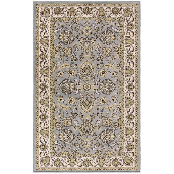 5x8  Area  Rug  Traditional  European  Floral  Design  Gray   New Carpet 